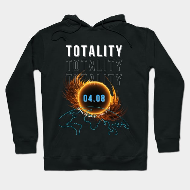 Totality solar eclipse 2024 Hoodie by merchbykaez